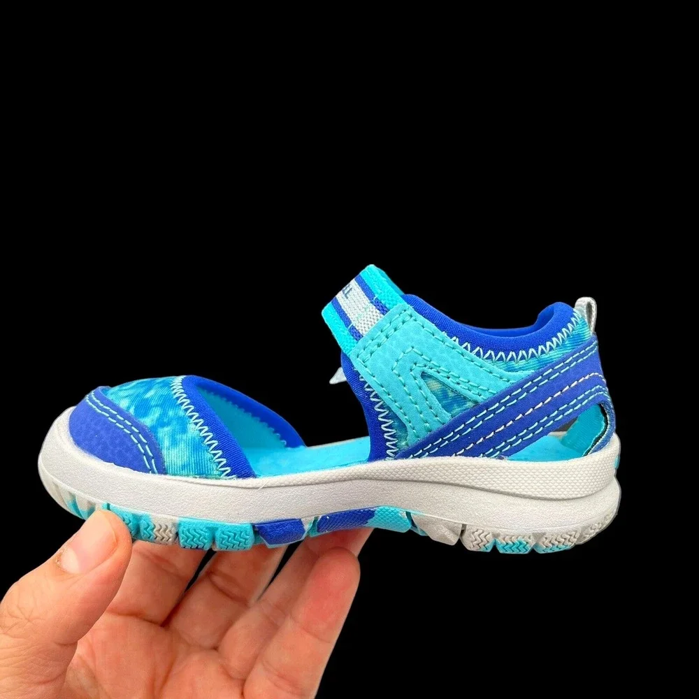 Merrell Baby Girls‎ Closed Toe Sandals Sz 5.5 Wide Aqua Turquoise Water Friendly